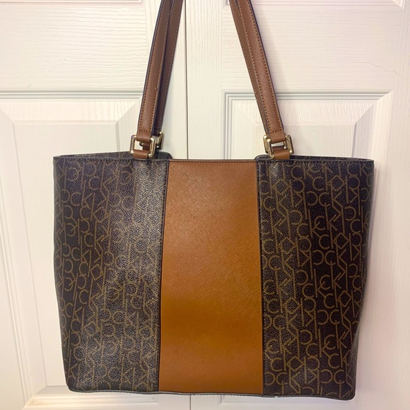 Calvin Klein | Women’s Brown Zip Top Tote - Picture 2 of 7